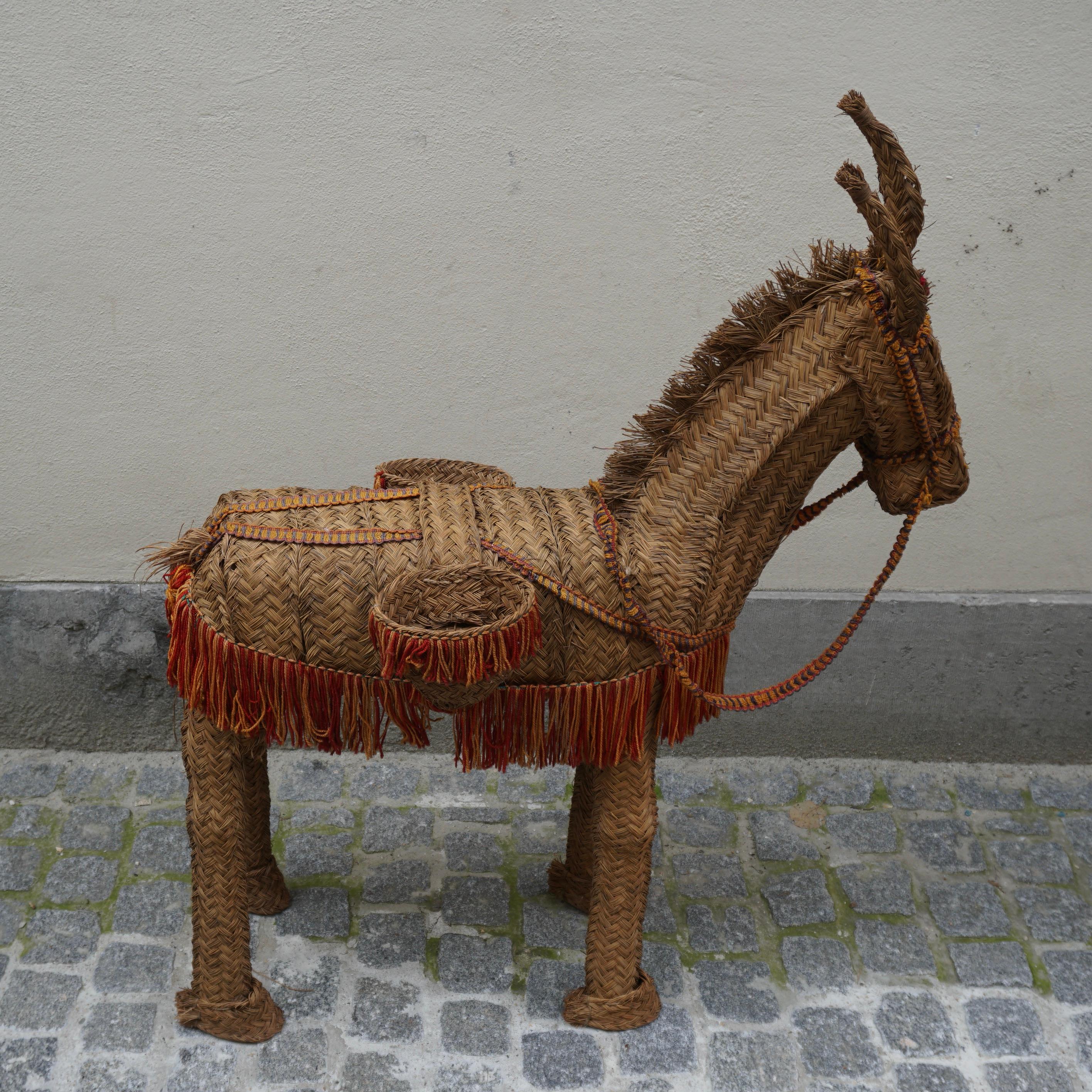Spanish Wicker Donkey For Sale 9