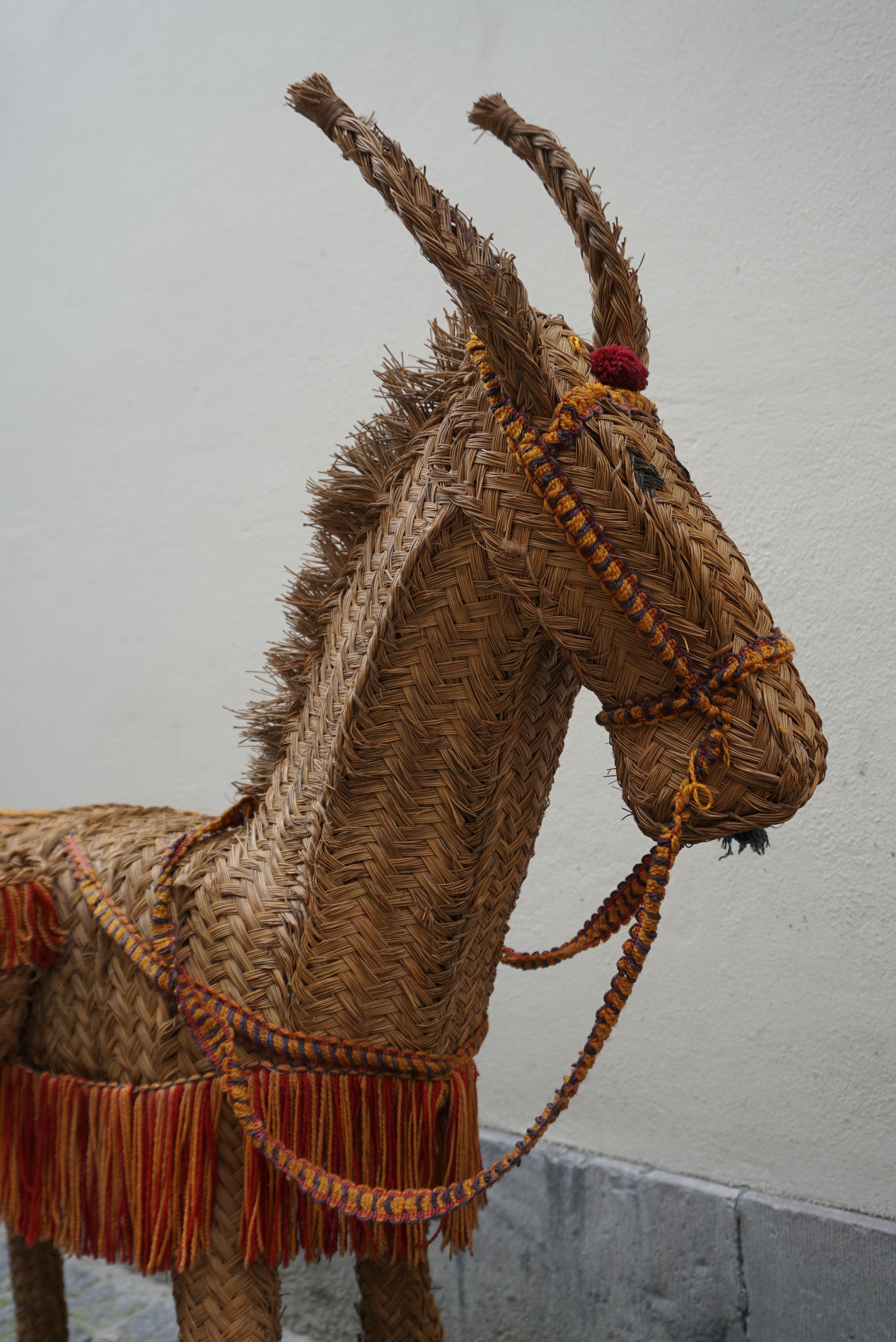 Spanish Wicker Donkey For Sale 11