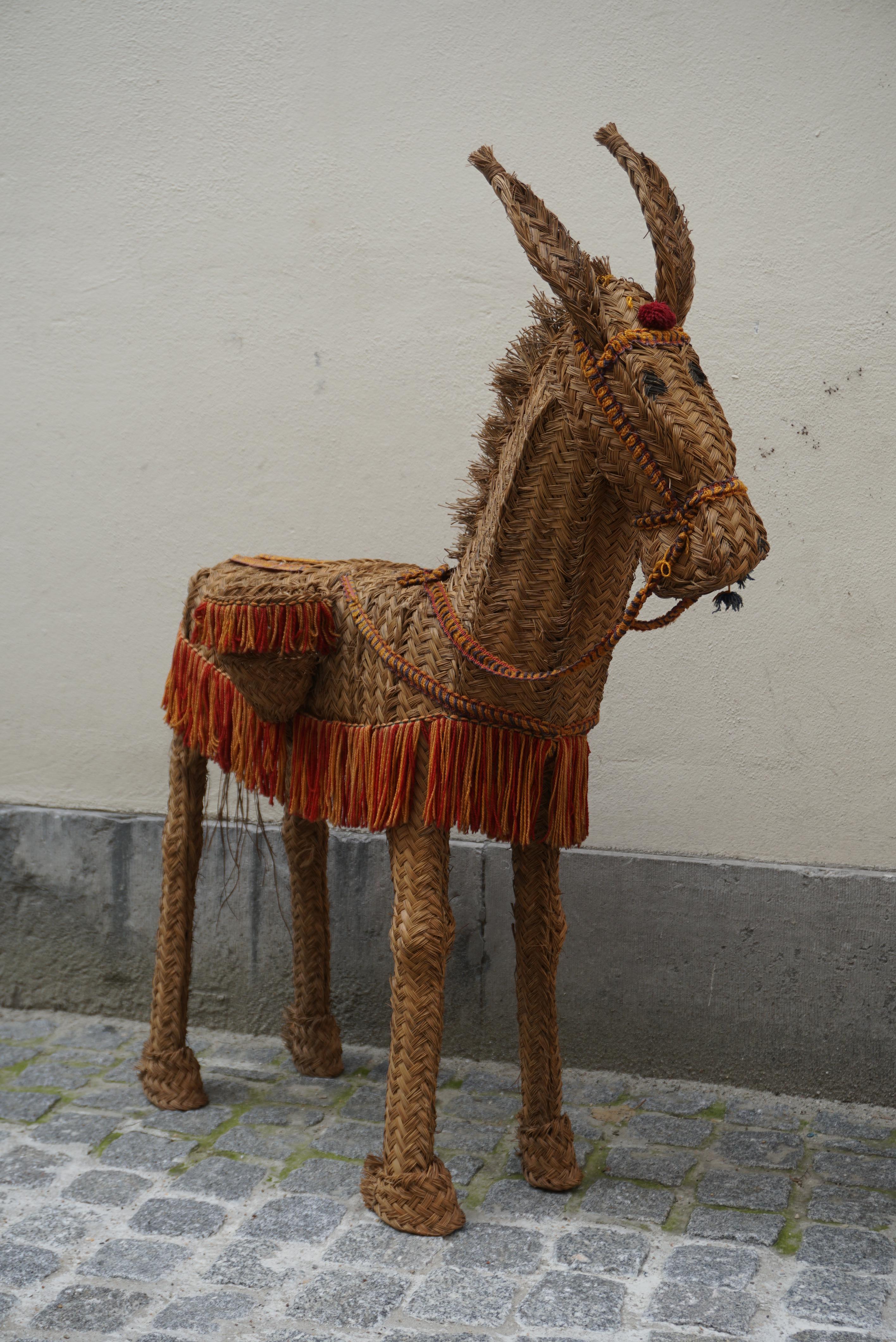 Spanish Wicker Donkey For Sale 1