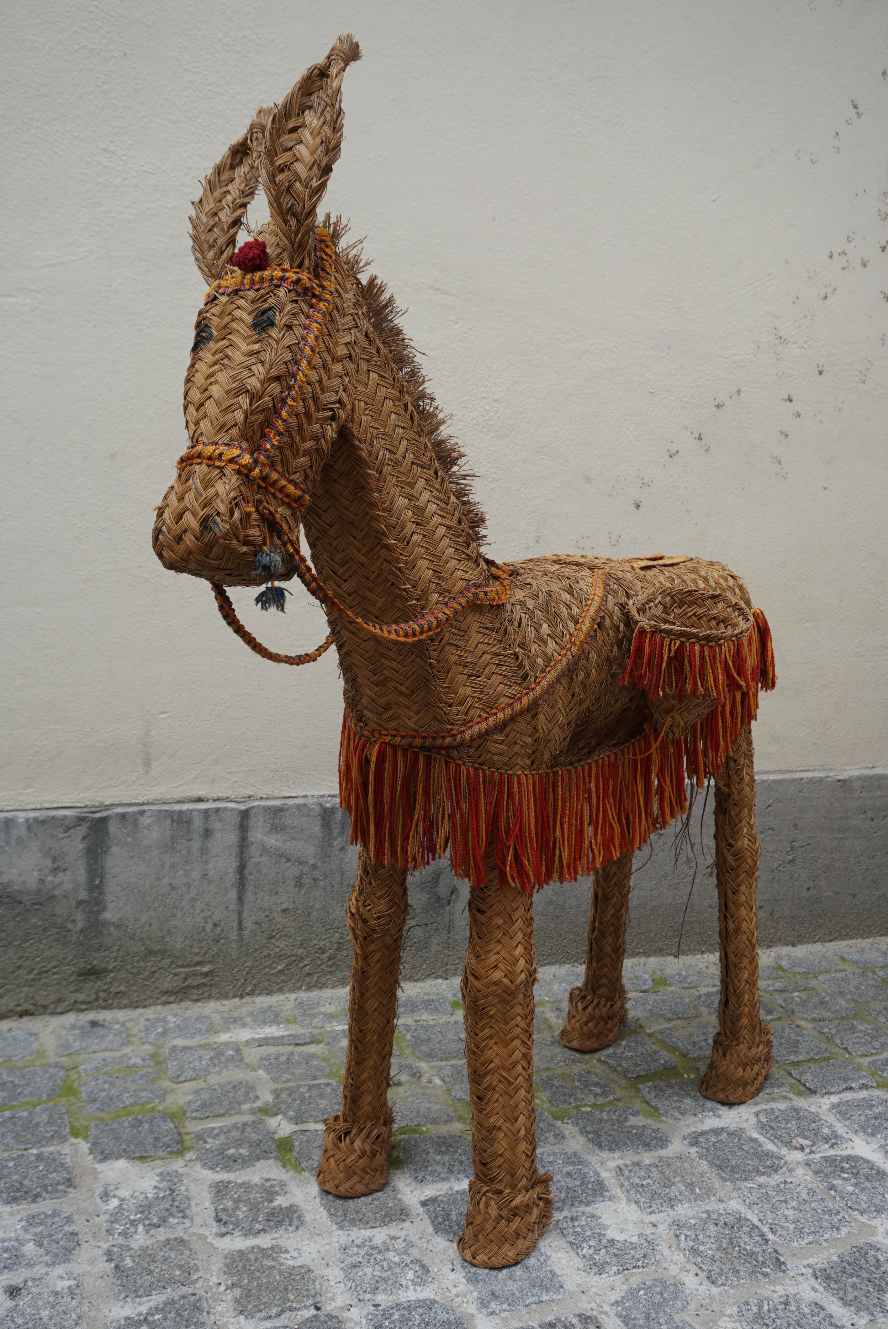 Spanish Wicker Donkey For Sale 2