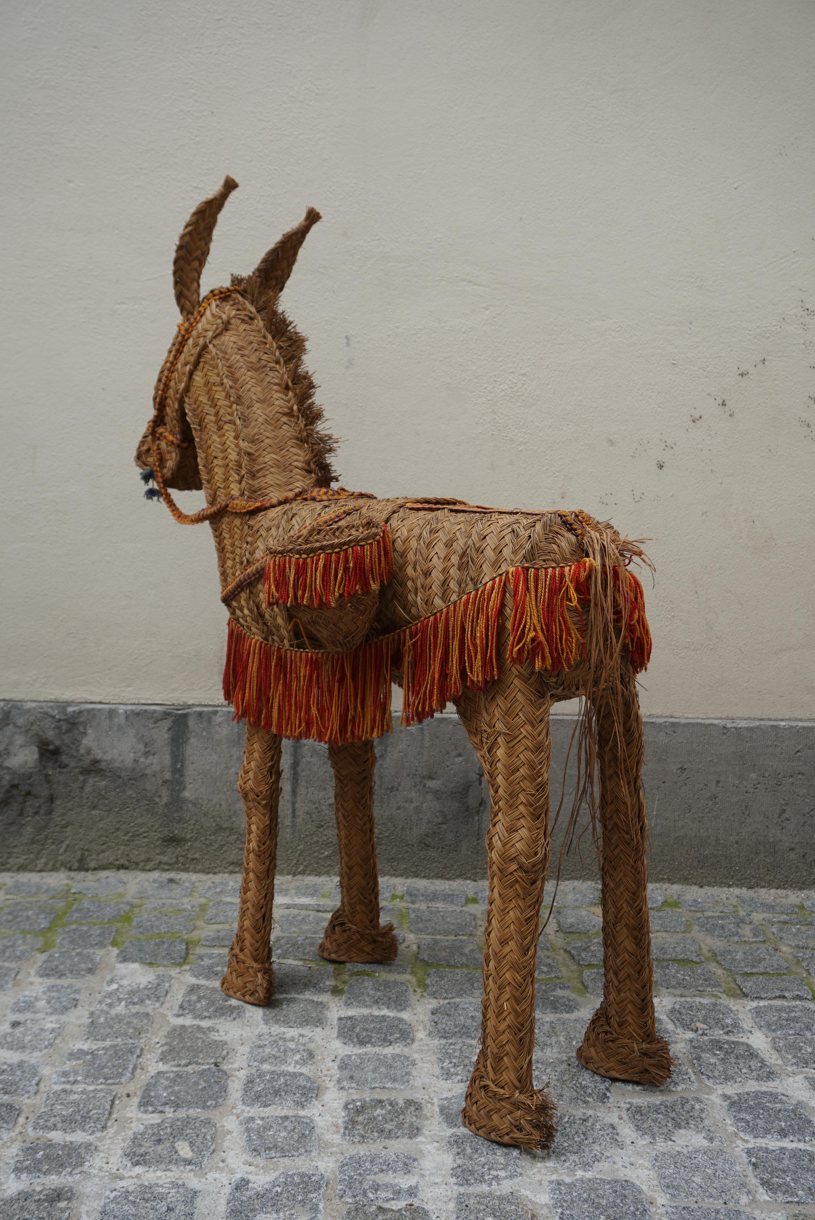 Spanish Wicker Donkey For Sale 3