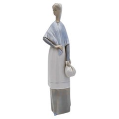 Spanish woman porcelain figurine by Lladro.