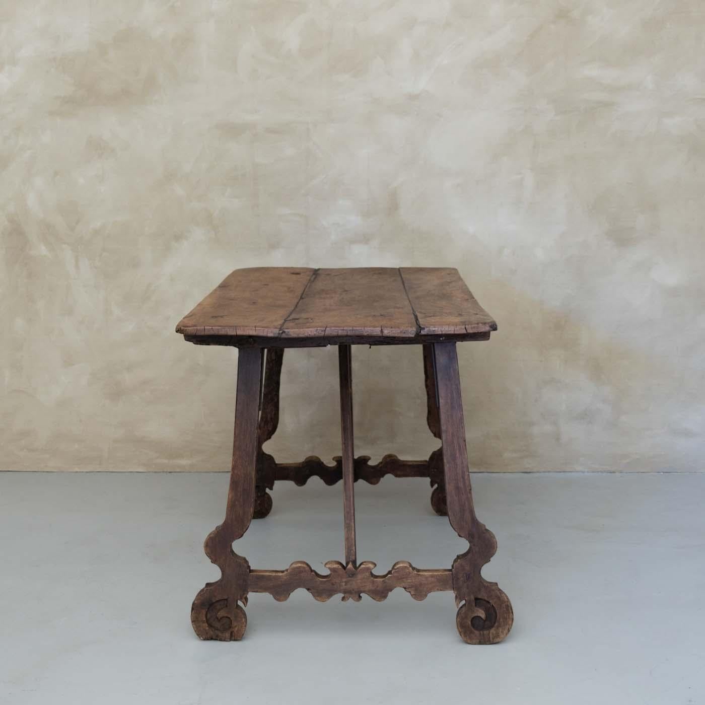 XIXe siècle Table à tréteaux espagnol du 19ème siècle en vente