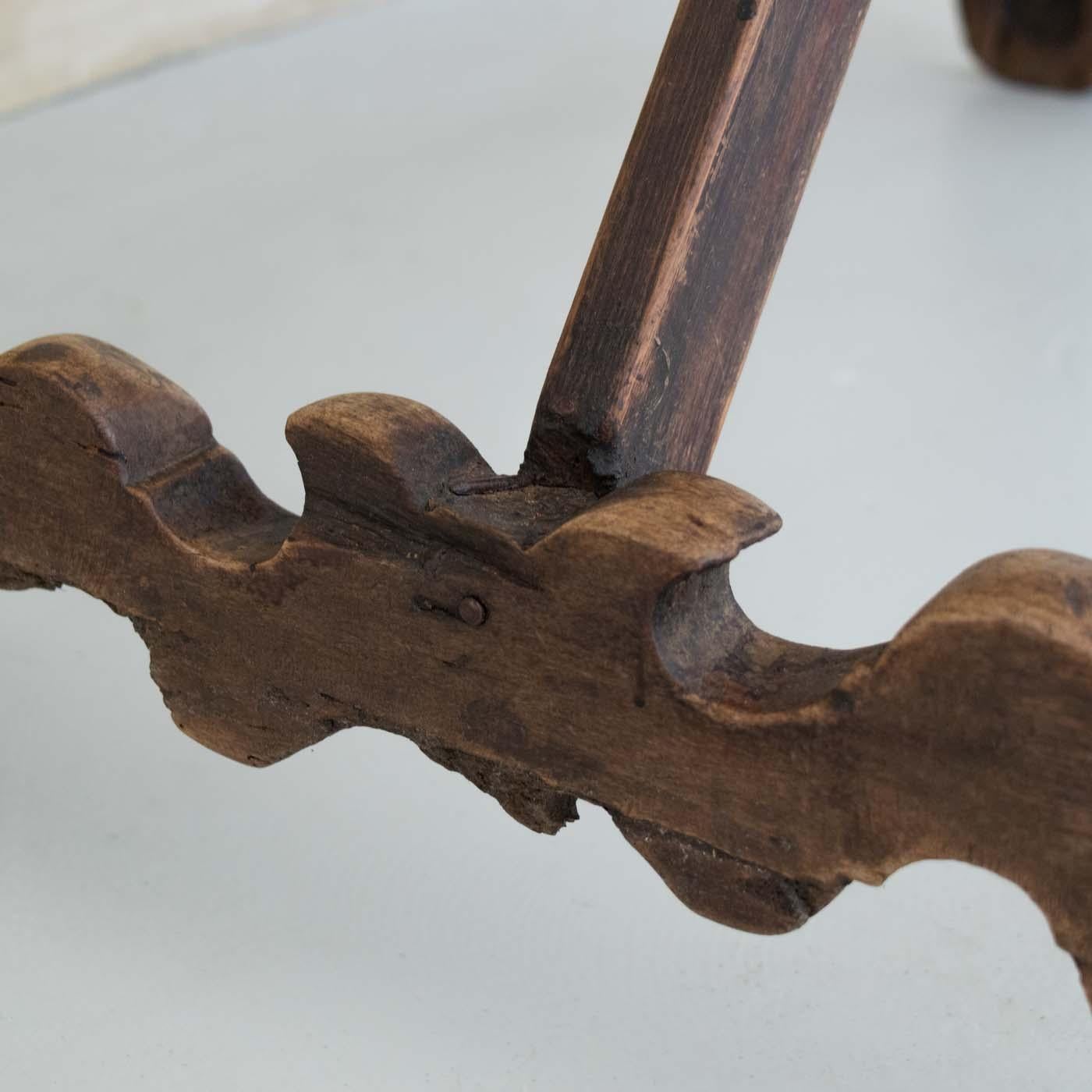 Bois Table à tréteaux espagnol du 19ème siècle en vente