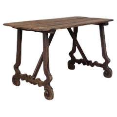Mesa caballete de madera española del siglo XIX