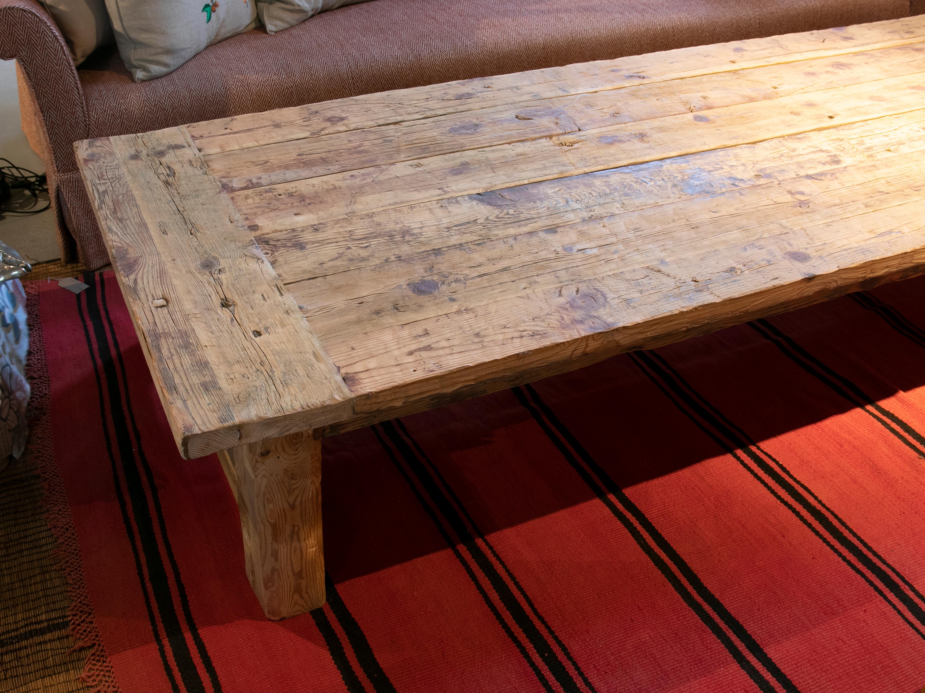 Spanish wooden coffee table.