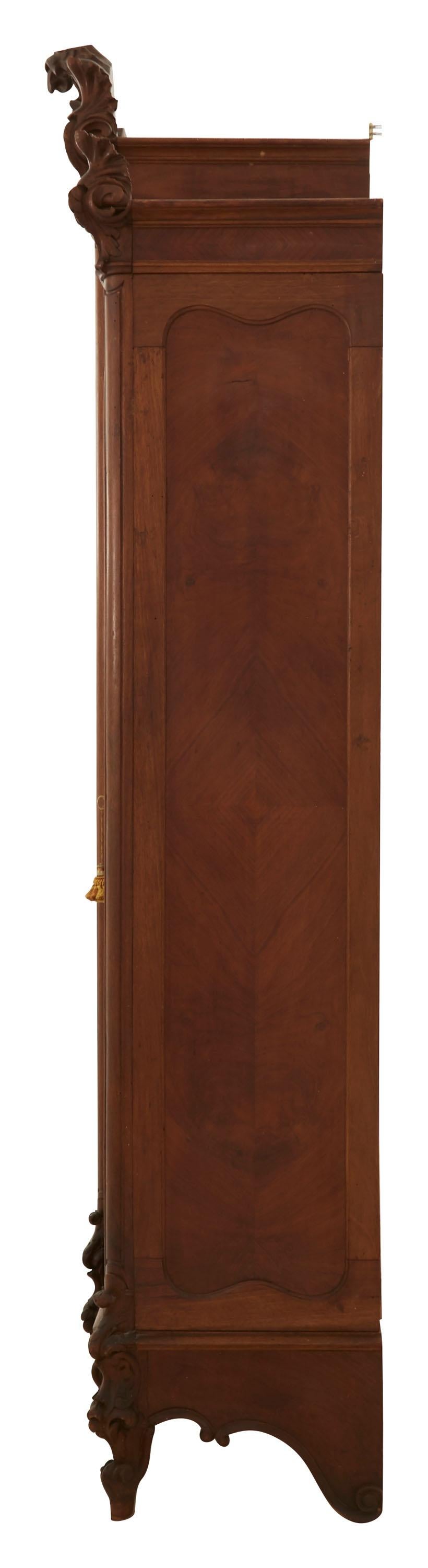 Brass Spanish Wooden Grande Armoire