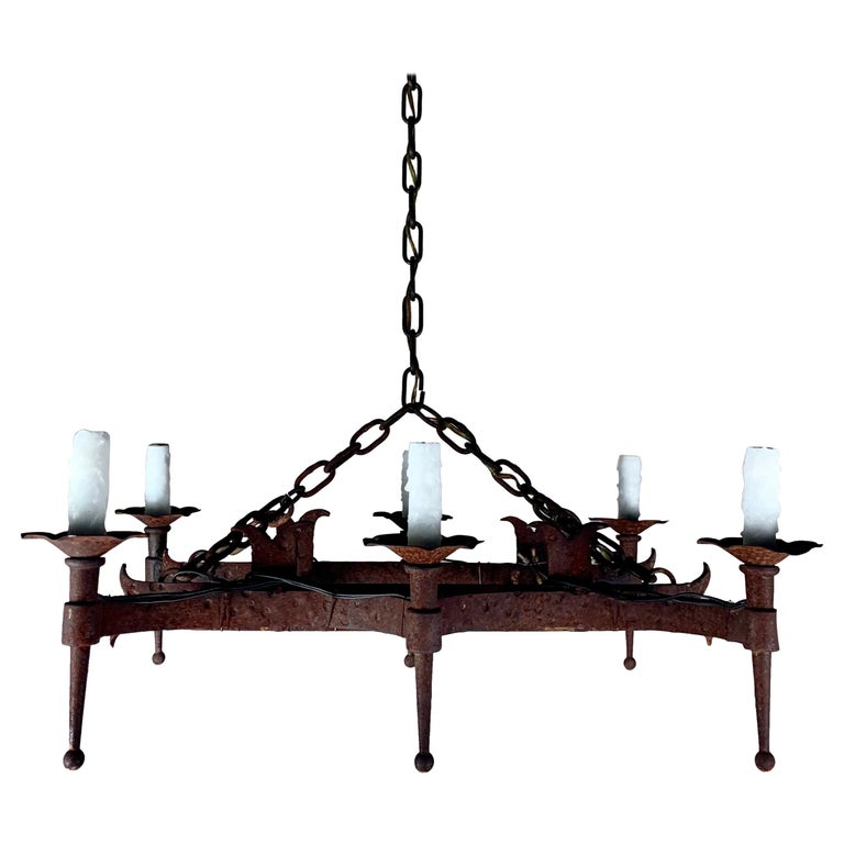 Spanish Wrought Iron Chandelier at 1stDibs spanish chandelier wrought