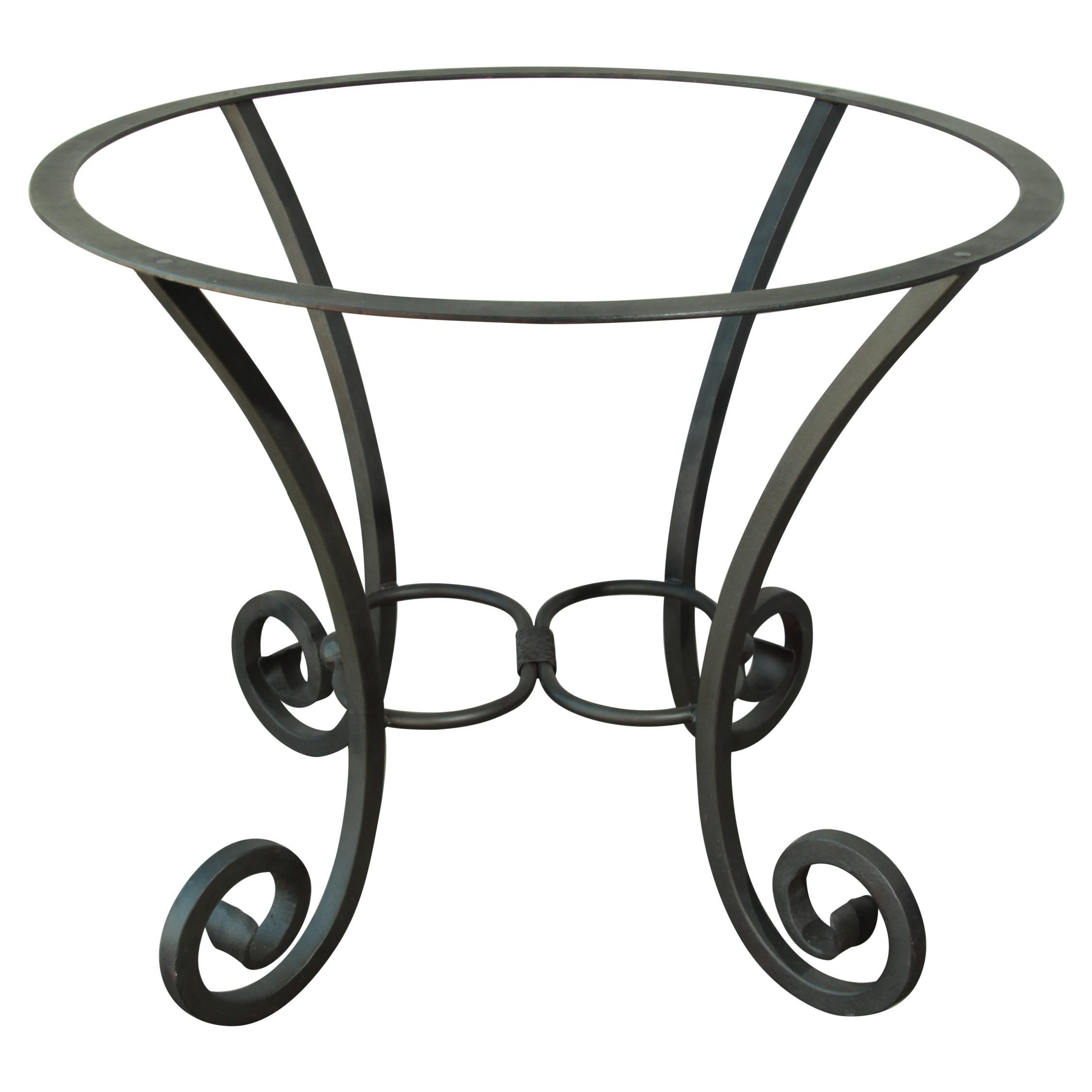Spanish Wrought Iron Dining Table Pedestal Base Indoor or Outdoor