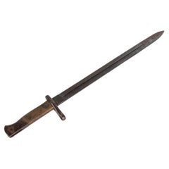 Used Spanish Wrought Iron Shotgun Bayonet with Hilt and Made in Toledo
