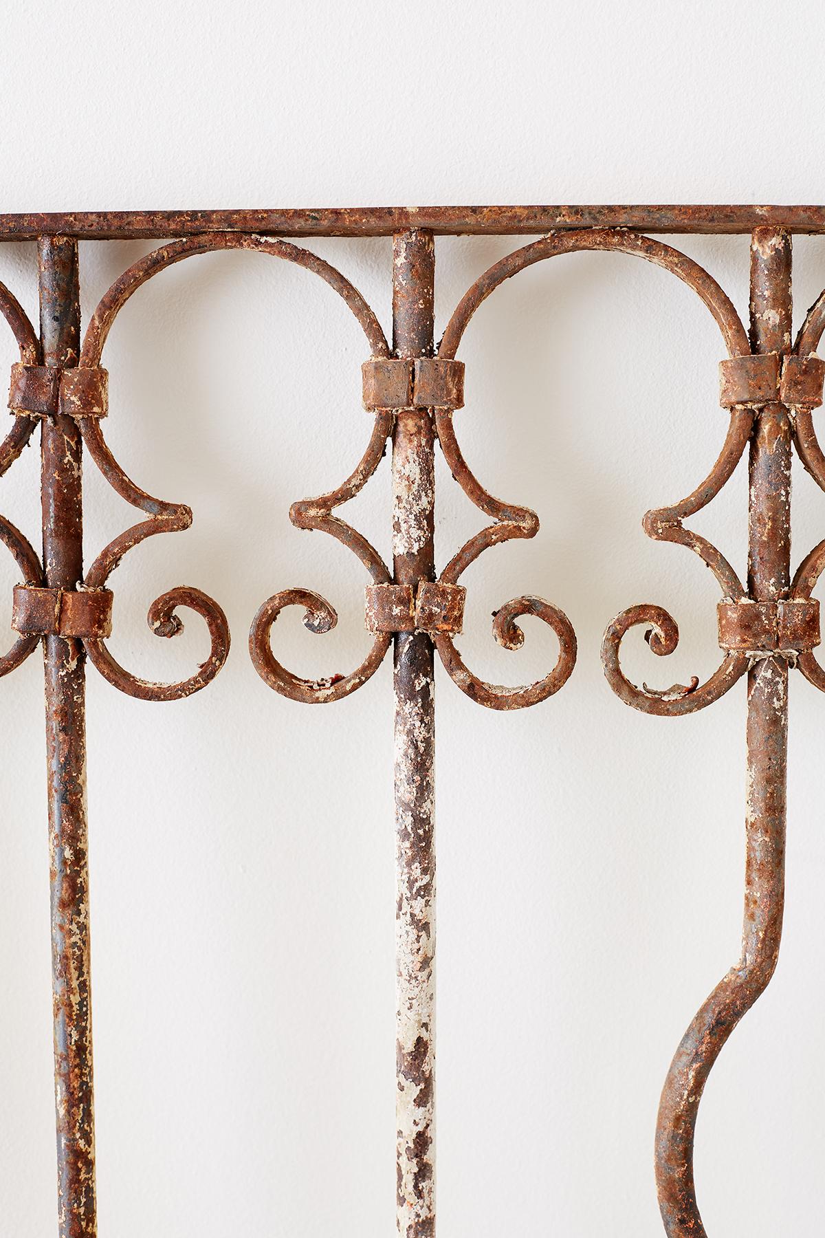 Spanish Colonial Spanish Wrought Iron Window Grill or Gate