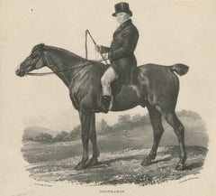 Spankaway, Celebrated British Racehorse – Gauci Lithograph c.1840