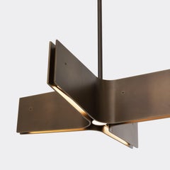 Spanning Hanging Light, Light Bronze Patina