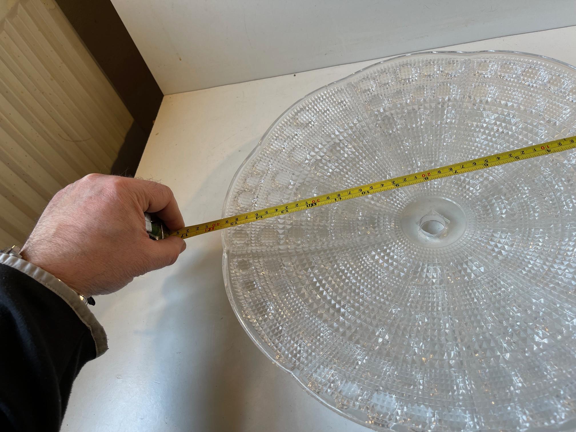Spare Crystal Shade for Carl Fagerlund, Orrefors Flush Mount, 1960s In Good Condition For Sale In Esbjerg, DK