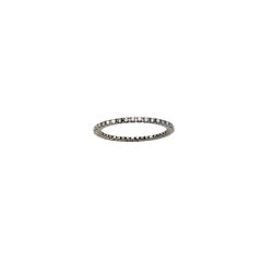 Spark 18 Karat White Gold Diamond Eternity Band Ring Size 8 #22394