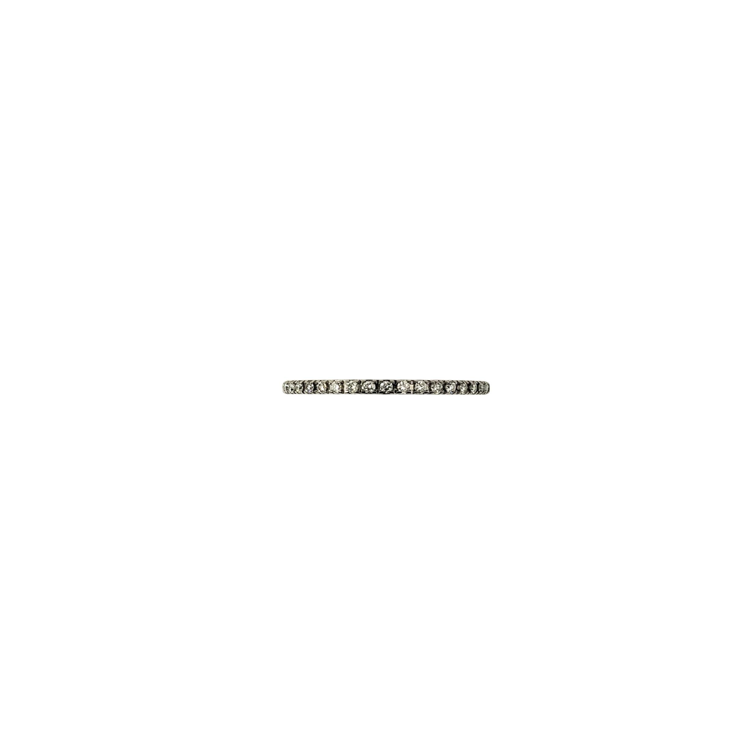 Spark Bague d'éternité en or blanc 18 carats diamant Taille 8 #22395