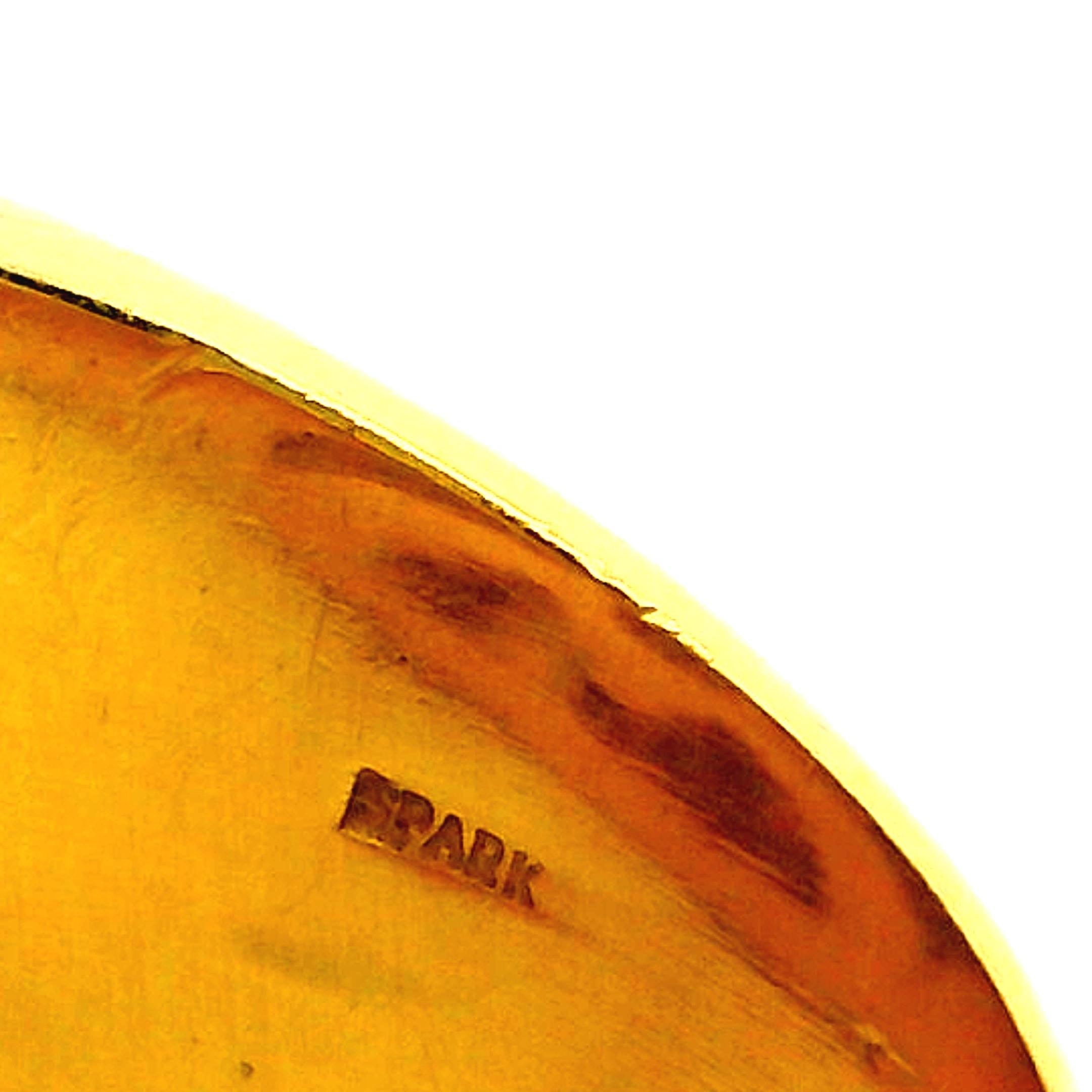 Anello Spark Creations in oro giallo 18 carati con diamanti a pioggia in vendita 1