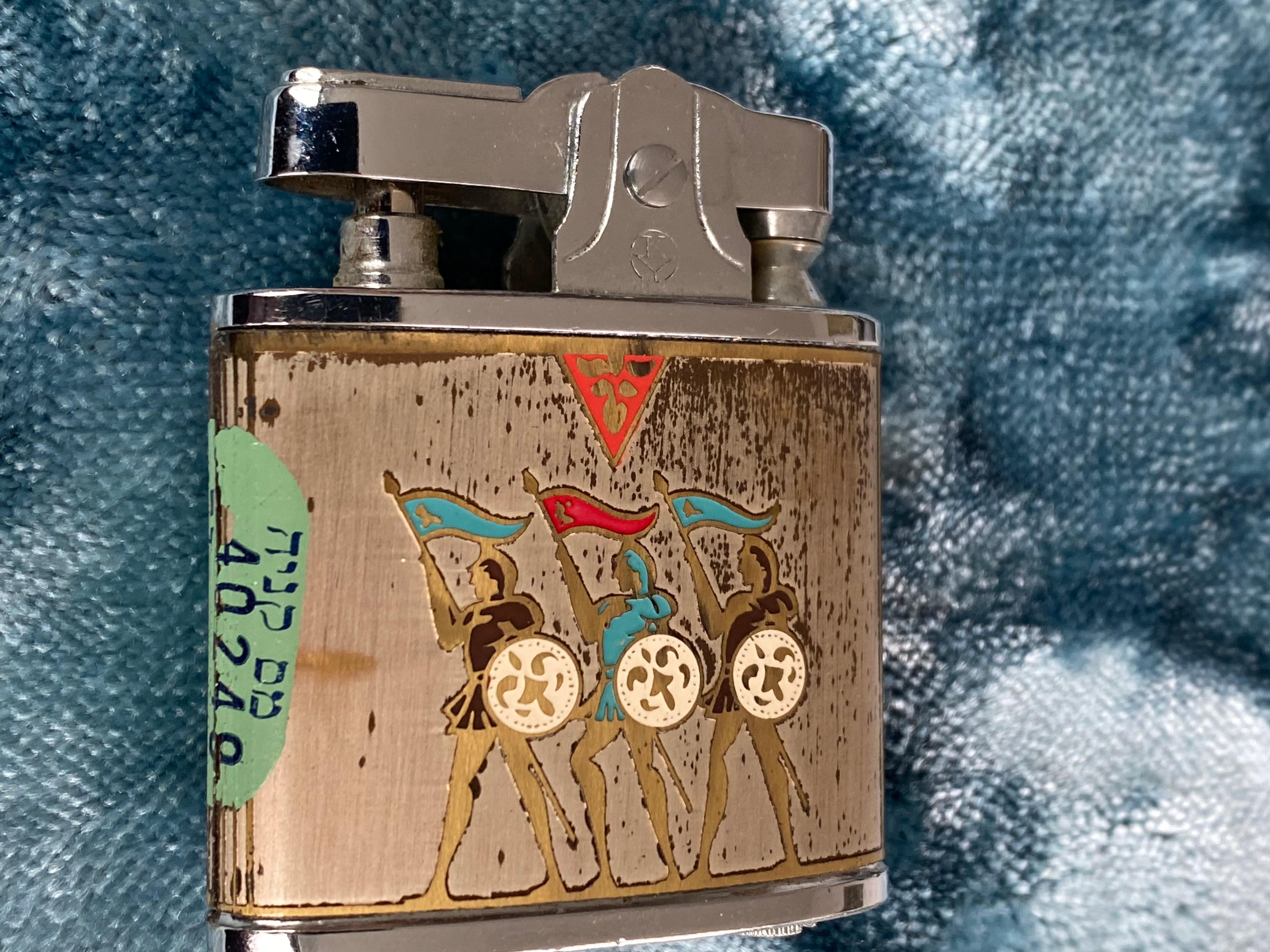 Retro, late 1960s to 1970s
This lighter is from a lot bound to the holy land and it has never been used or sold in the stores, it still bears the marking of the customs. A rare and fun collector find and is part of a limited series listed here.