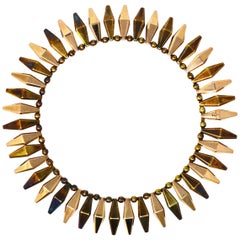 Spark Revival 14 Karat Rose Gold Fringe Collar Necklace