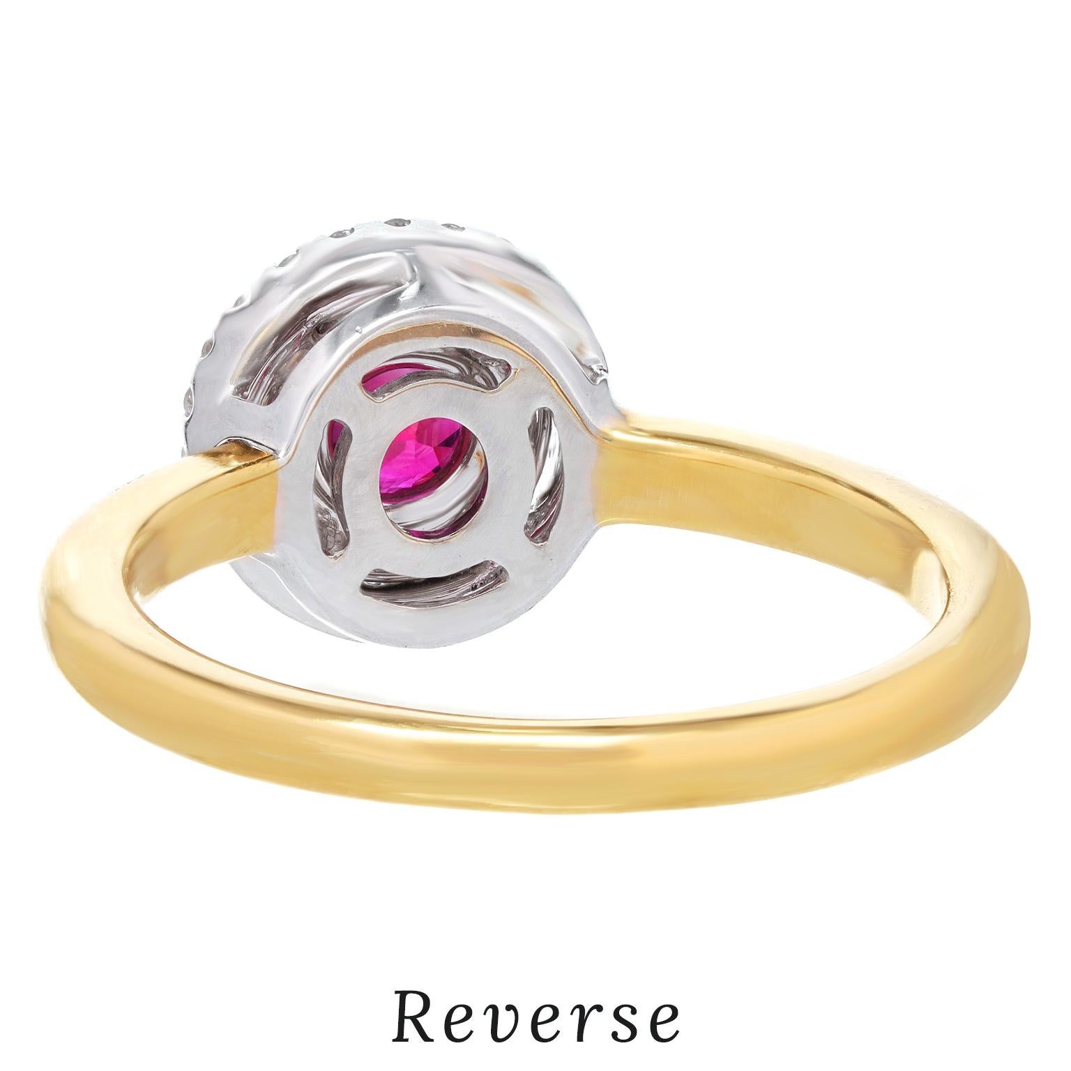 Spark Rubin & Diamant Ring im Angebot 5