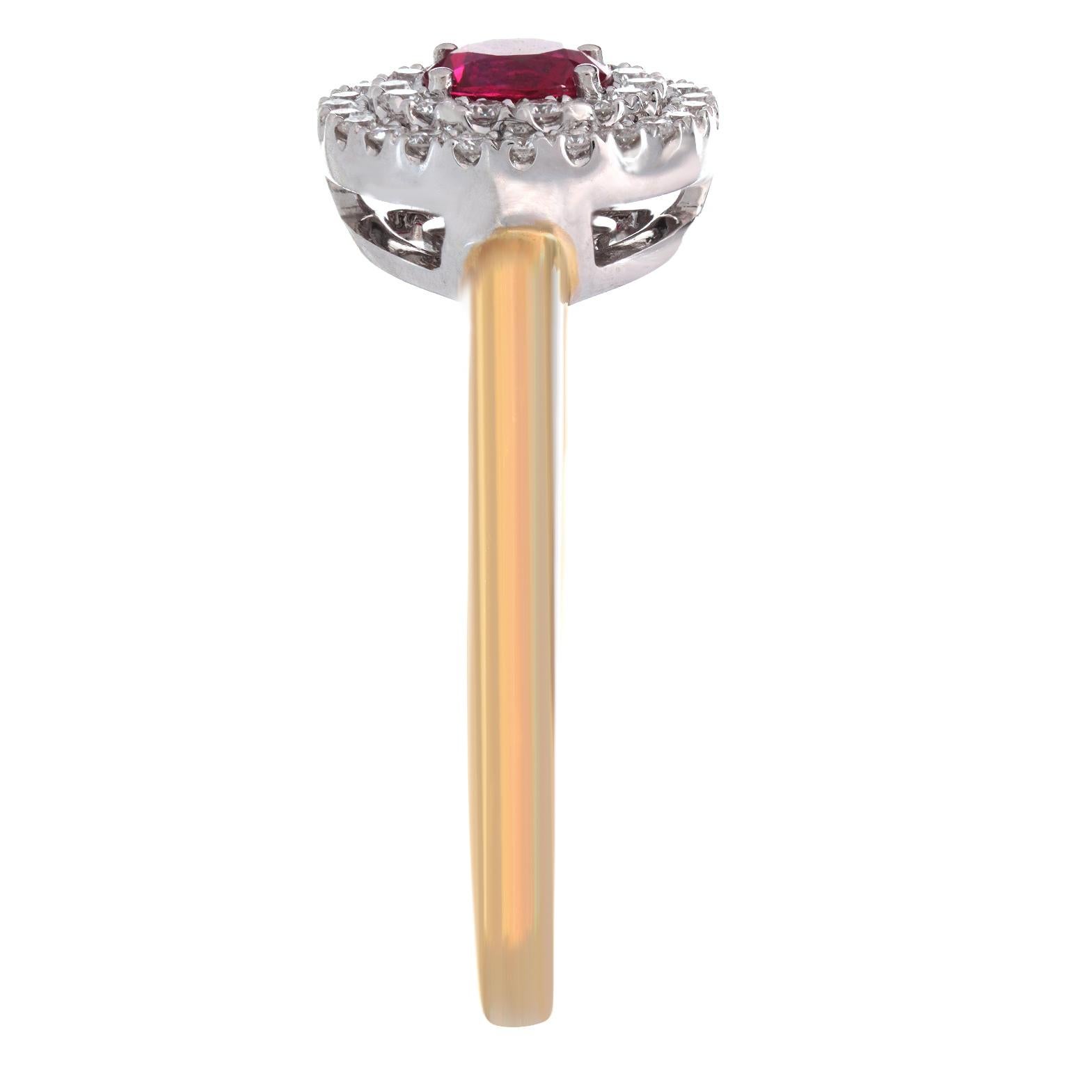 Spark Ruby & Diamond Ring For Sale 1