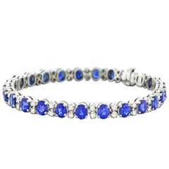 Spark Sapphire and Diamond-Set White Gold Bracelet