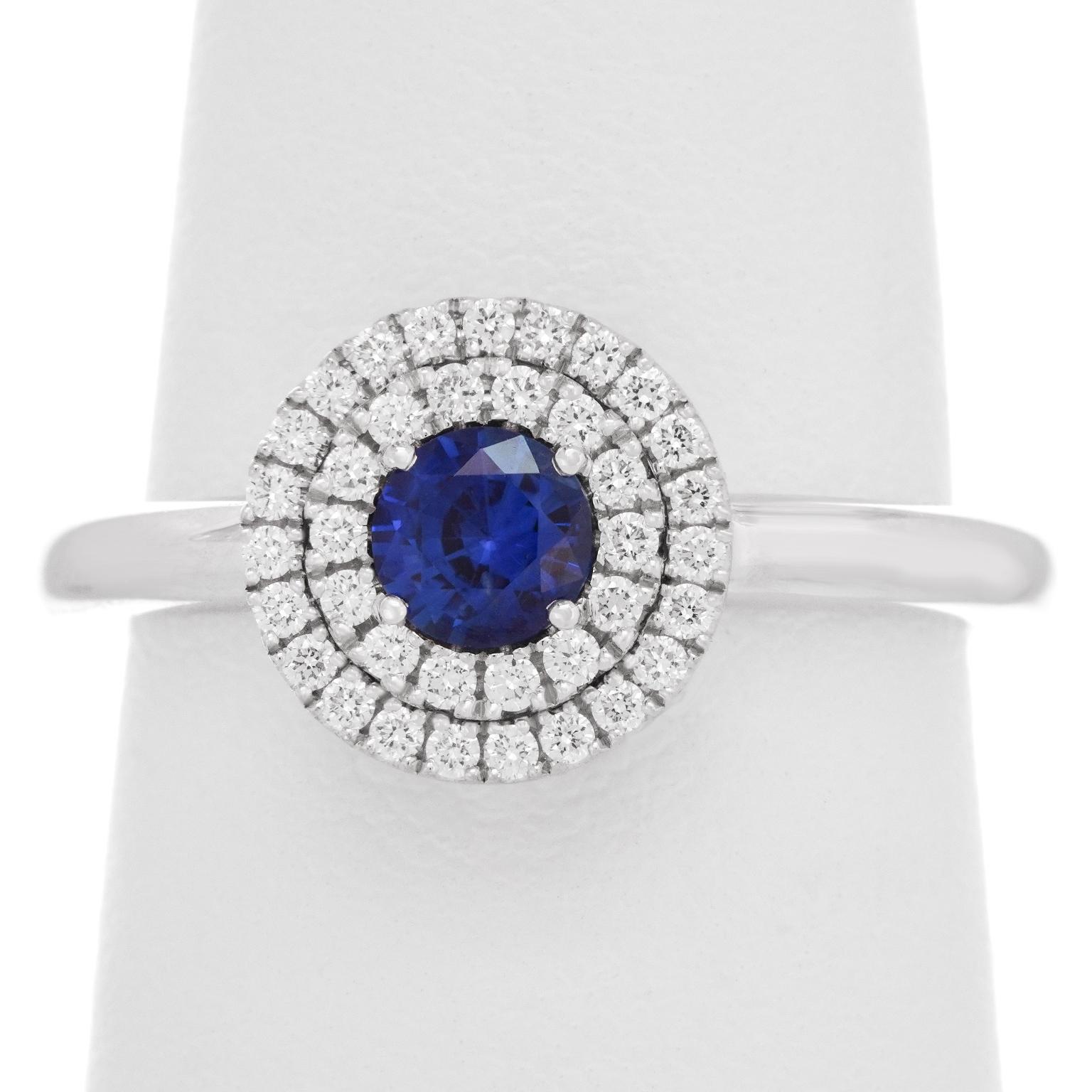 Spark Sapphire & Diamond Ring For Sale 5