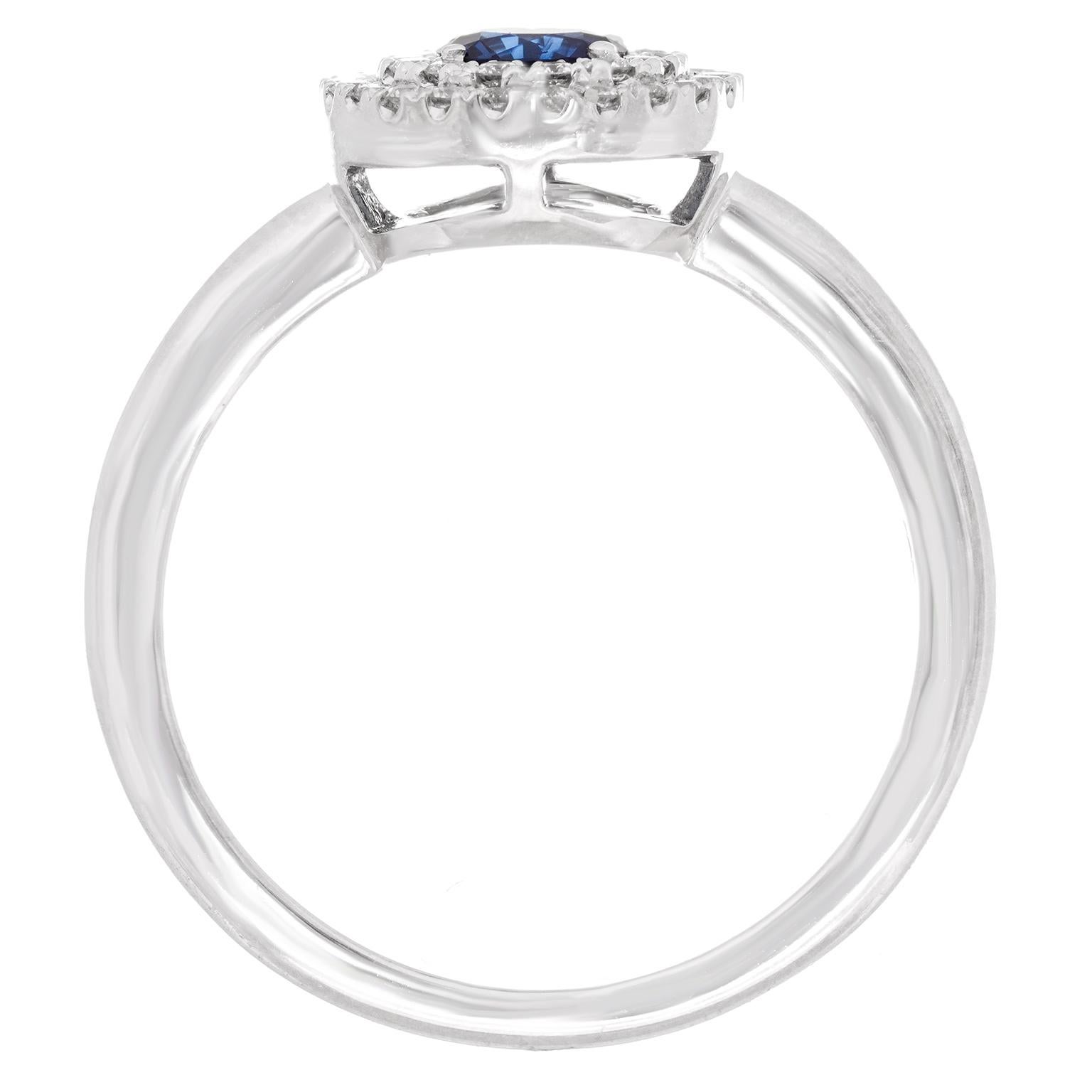 Spark Sapphire & Diamond Ring For Sale 6
