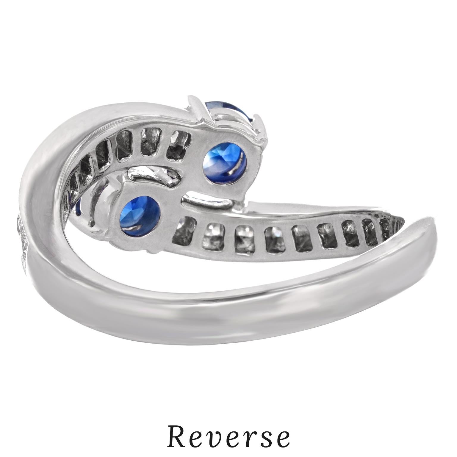 Spark Sapphire & Diamond Ring For Sale 7