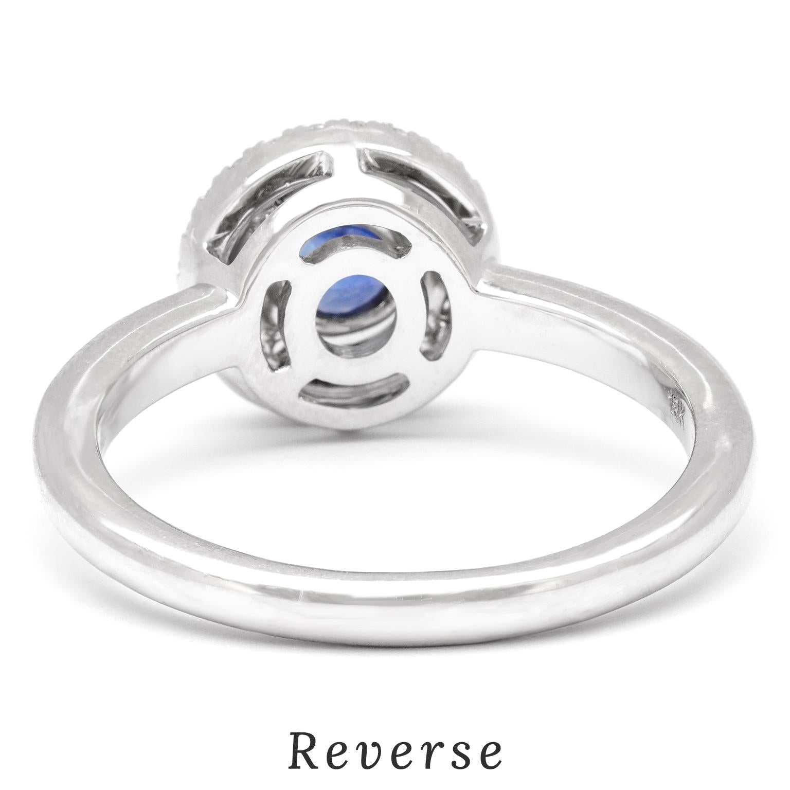 Spark Sapphire & Diamond Ring For Sale 4