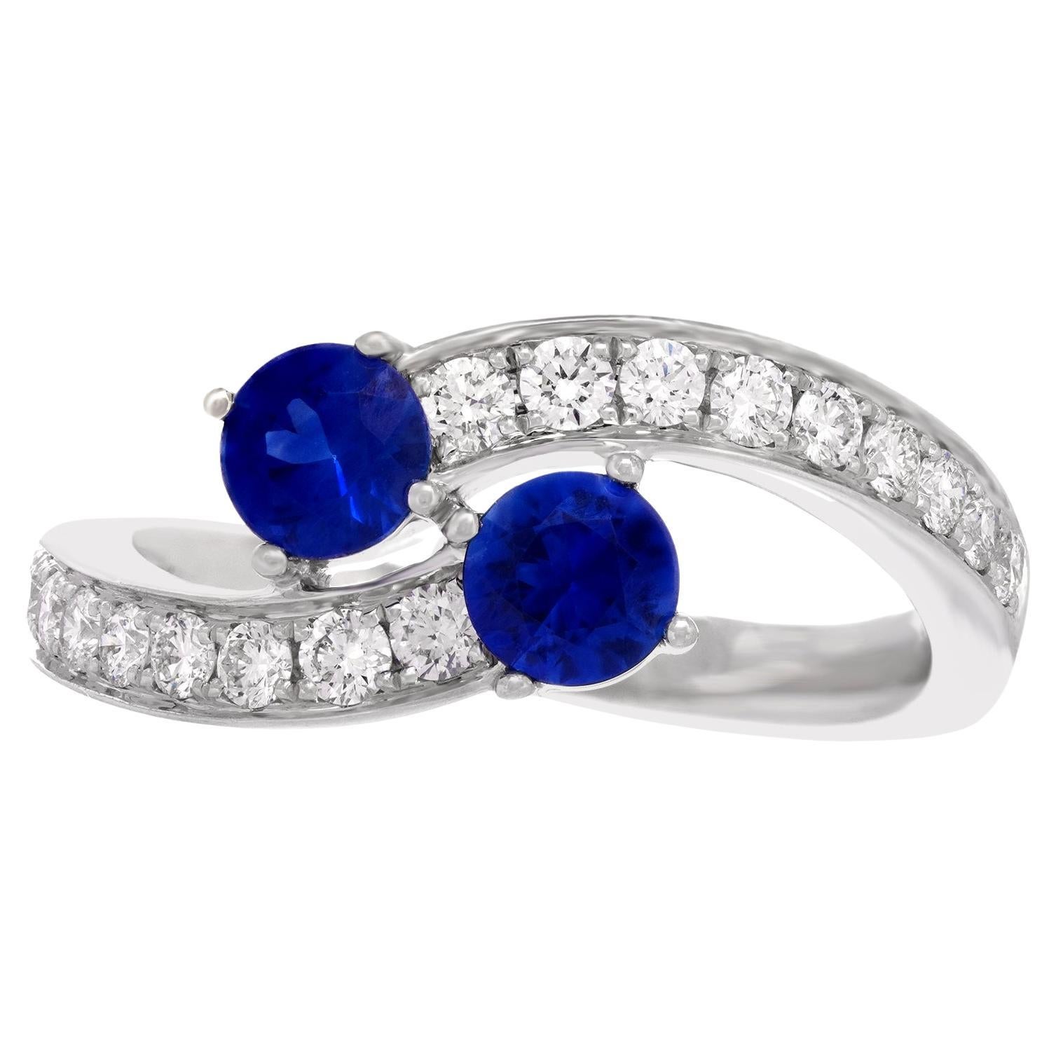 Spark Sapphire & Diamond Ring For Sale