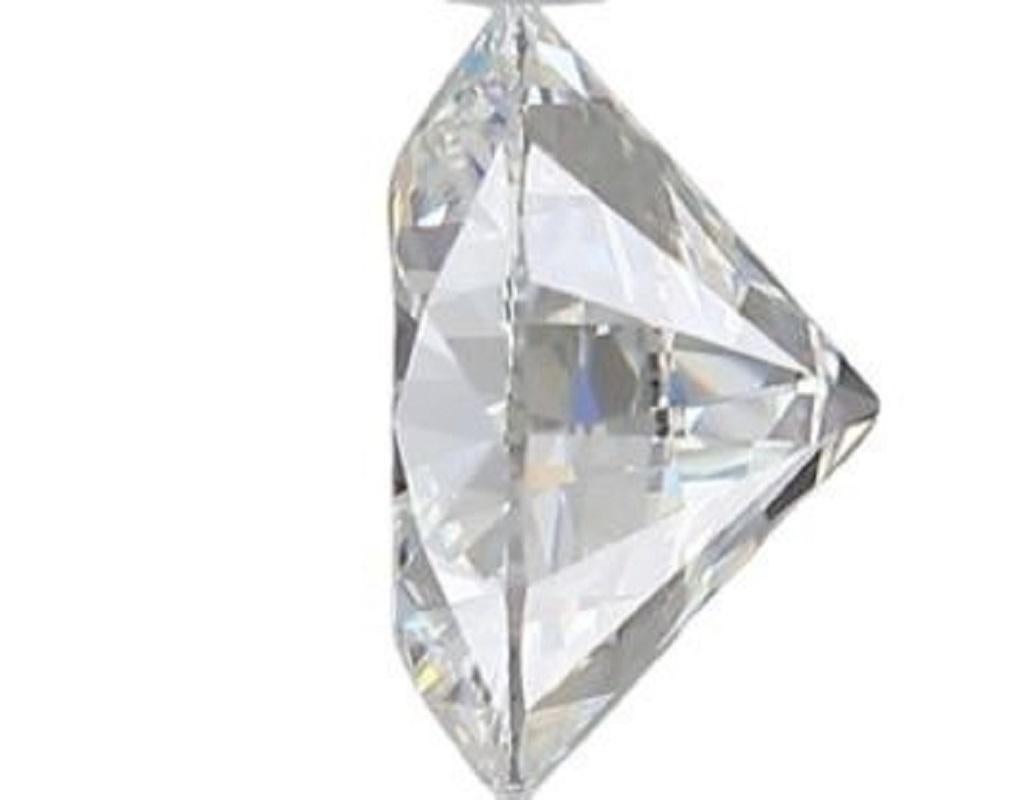 1 diamant brillant rond naturel sans défaut dans un D IF de 0,52 carat avec une excellente taille. Il bénéficie du meilleur classement possible en termes de couleur et de clarté. Ce diamant est accompagné d'un certificat IGI et d'un numéro
