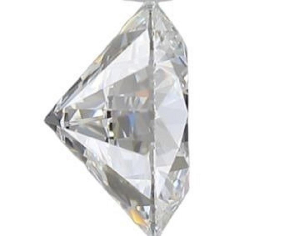 Sparking 1 Pc Flawless Natural Diamond with 0.52 Ct Round D IF IGI Certificate In New Condition For Sale In רמת גן, IL
