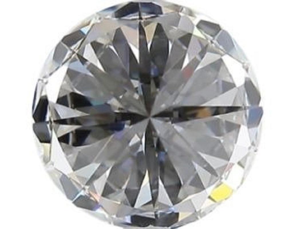 Women's or Men's Sparking 1 Pc Flawless Natural Diamond with 0.52 Ct Round D IF IGI Certificate For Sale