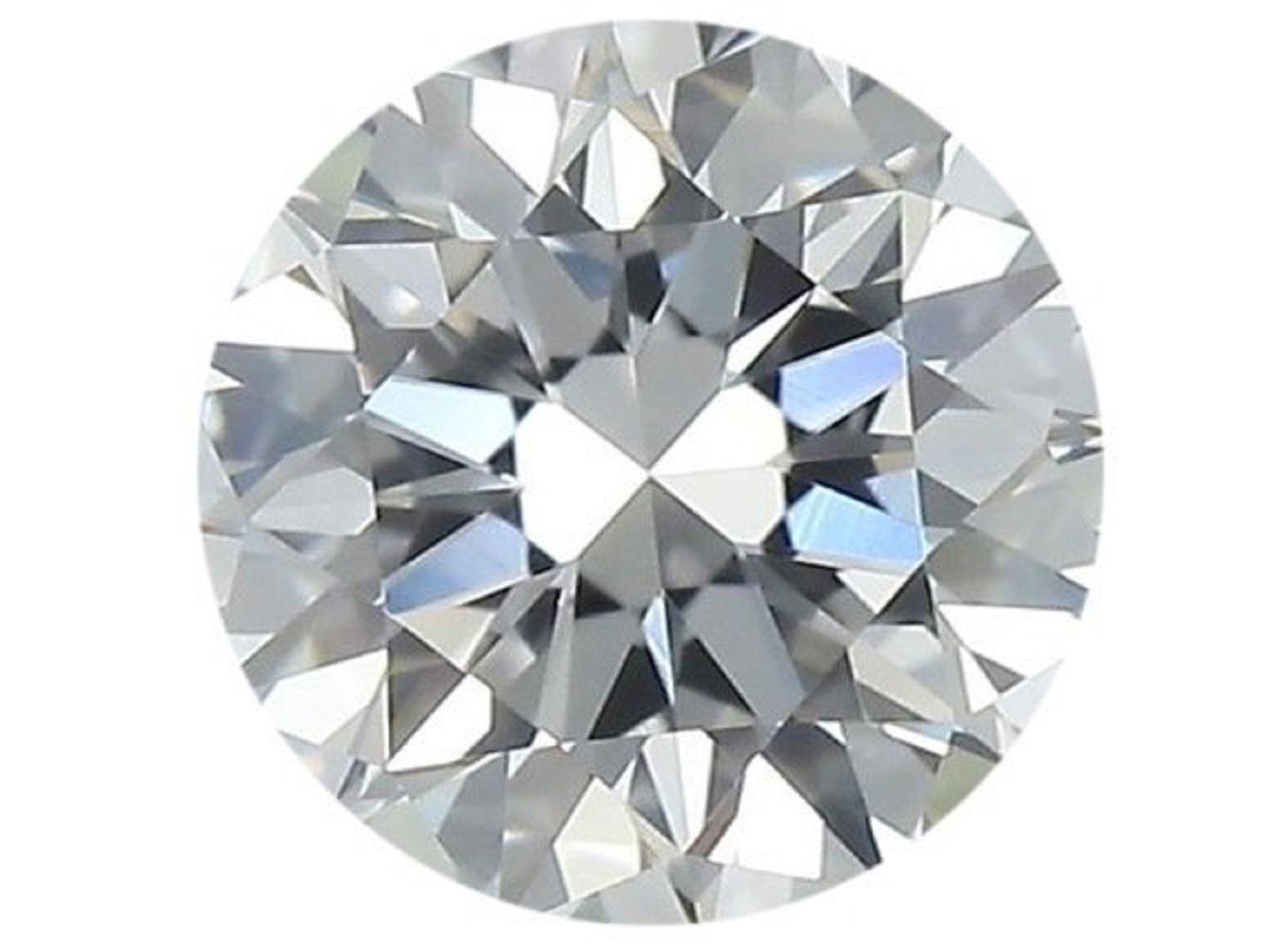 1 sparkling natural round brilliant diamond in a 1.04 carat D IF with excellent cut. This diamond comes with IGI Certificate and laser inscription number.

SKU: MKN-219
IGI 557255266