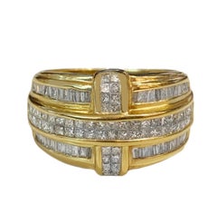 Sparkle 14k Yellow Gold Ring with 2.75ct Diamonds, VS/G