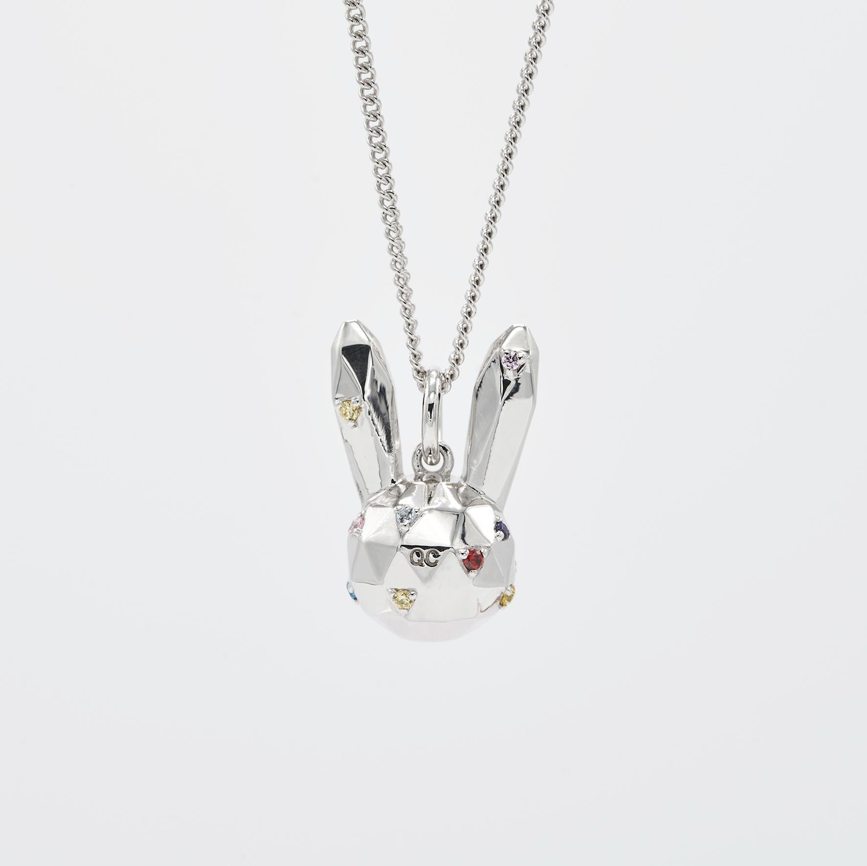 swarovski rabbit necklace