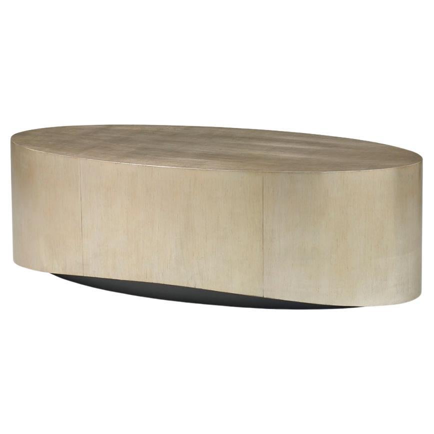 Sparkle Modern Oval Coffee Table For Sale