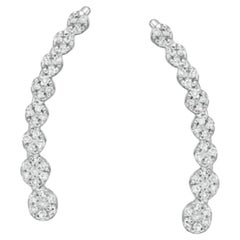 Sparkle With Style in 10K White Gold Diamond Ear Crawler Earring