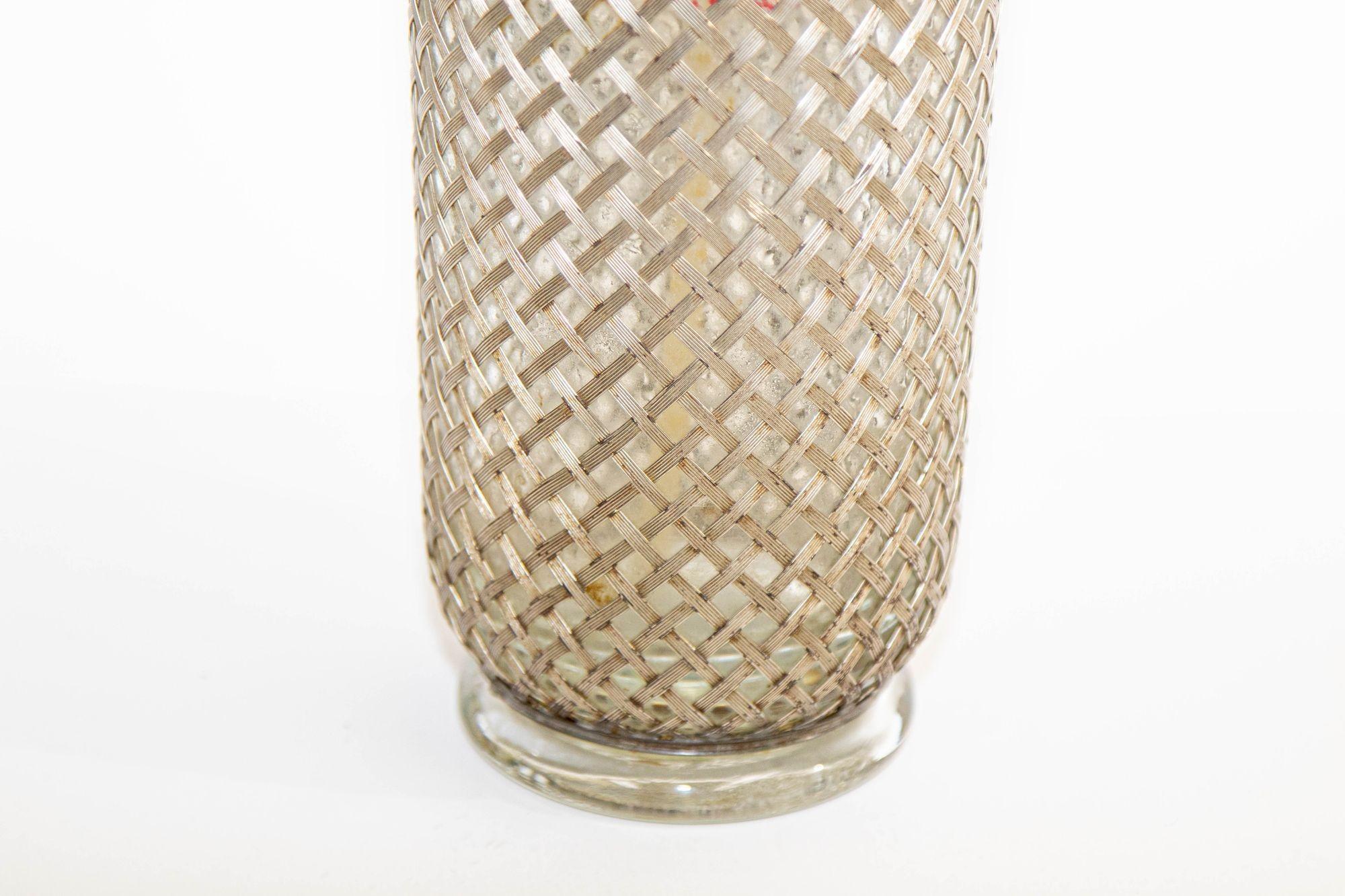 Sparklest Makers London Sifón inglés de metal gris y cristal, 1930 Inglés en venta
