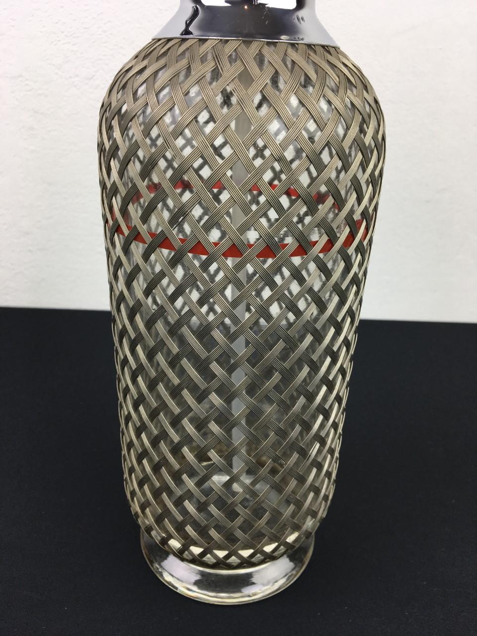 Sparklets London Glass Soda Syphon Siphon Botlle Wire Mesh 4