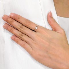 Funkelnder 0,31ct Solitär-Diamantring aus 18k Weißgold