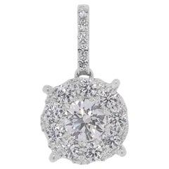 Colgante brillante de diamantes naturales Lee Hwa de 0,64 ct en oro blanco de 18 quilates