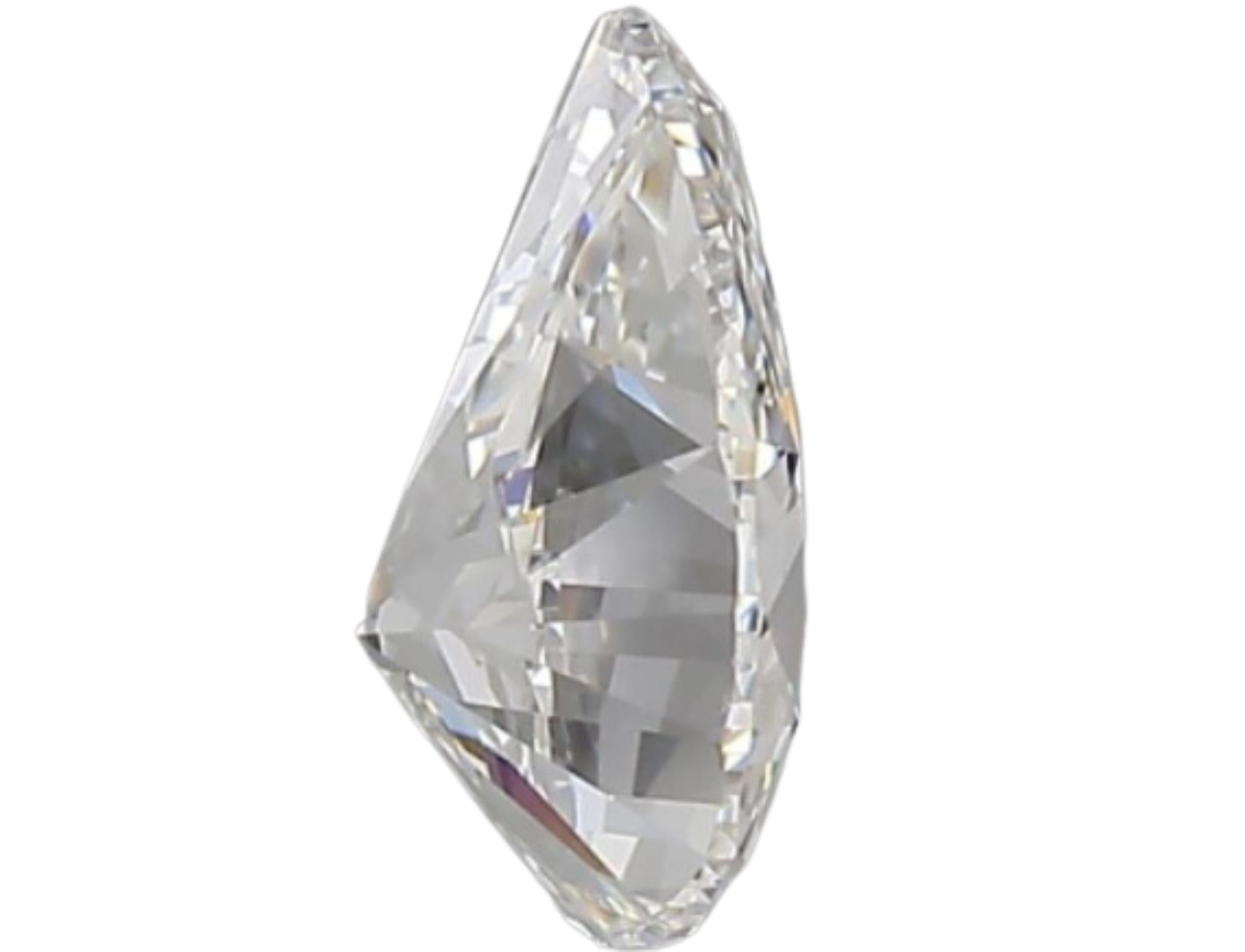 Women's Sparkling 0.70 carat Pear Cut Brilliant Diamond For Sale
