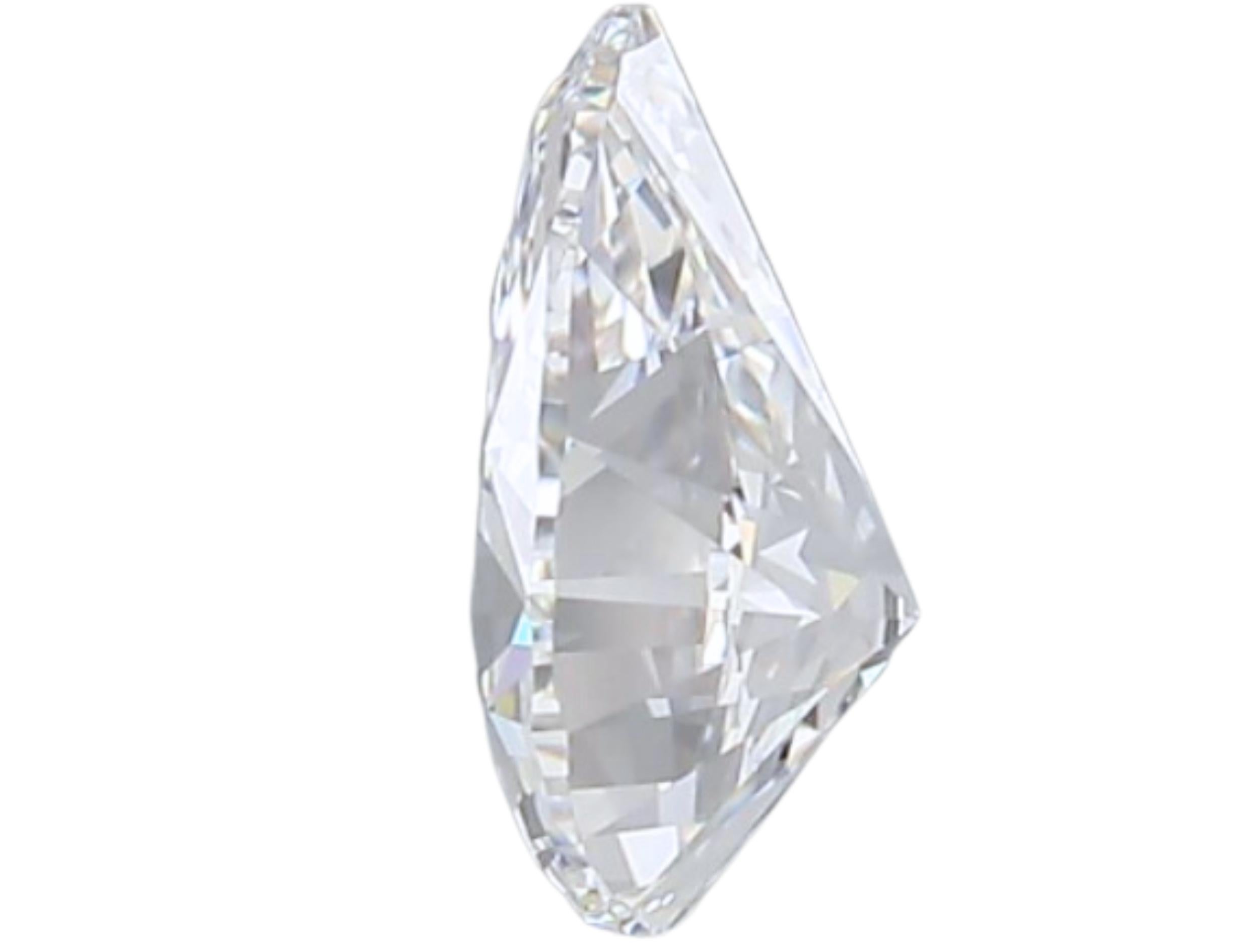 Sparkling 0.70 carat Pear Cut Brilliant Diamond For Sale 1