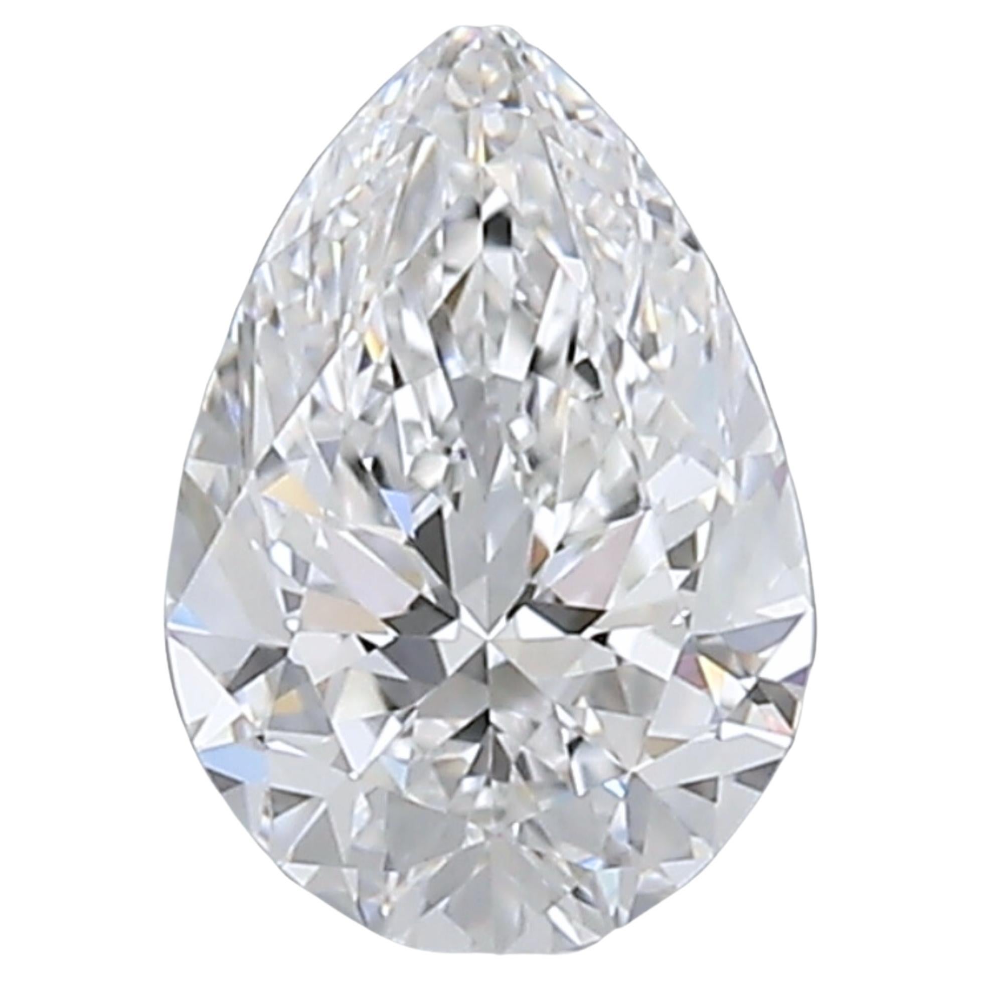 Sparkling 0.70 carat Pear Cut Brilliant Diamond For Sale