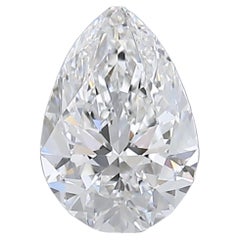 Funkelnder Brillantdiamant mit 0,70 Karat im Birnenschliff