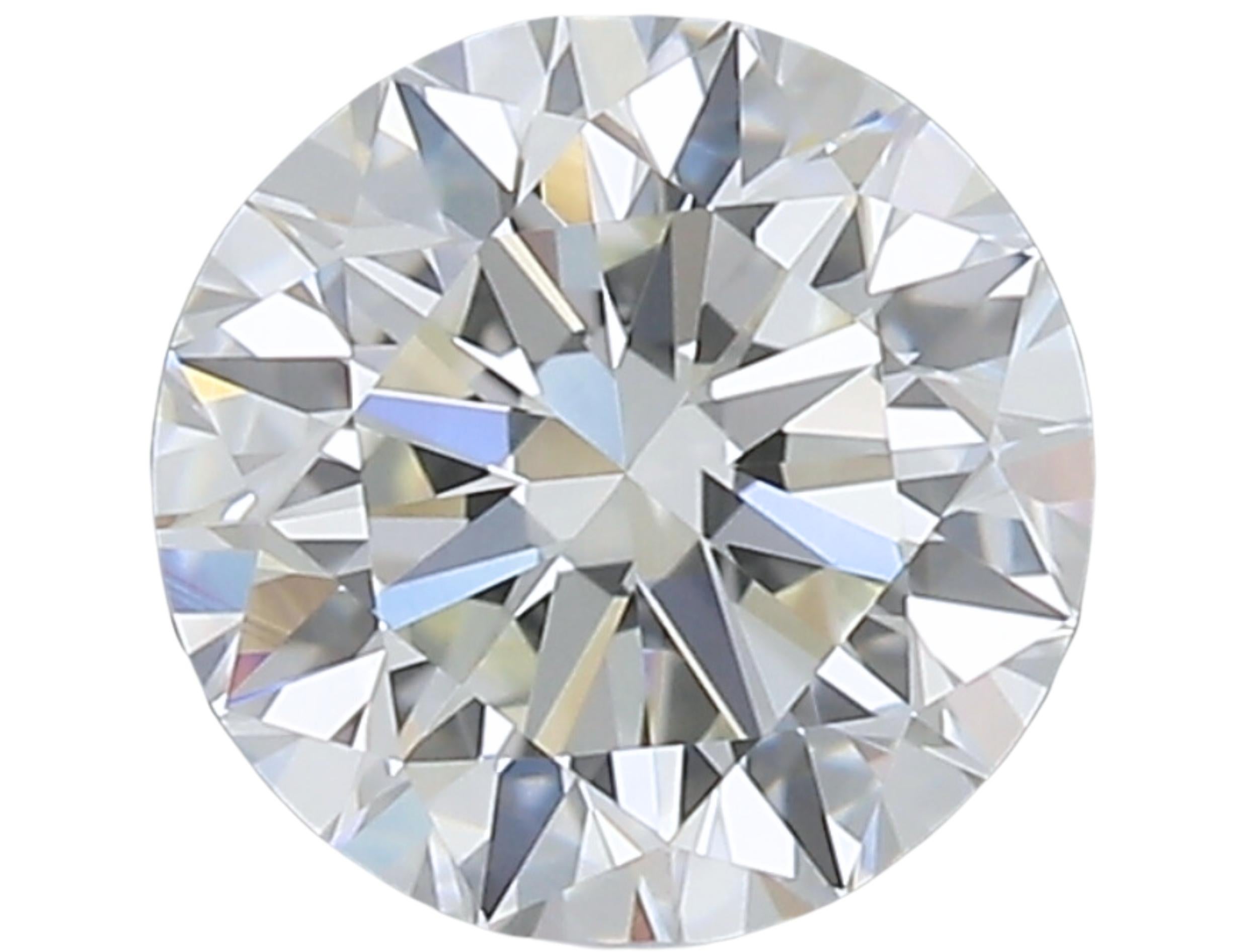 Sparkling 0.70 carat Round Cut Brilliant Diamond In New Condition For Sale In רמת גן, IL