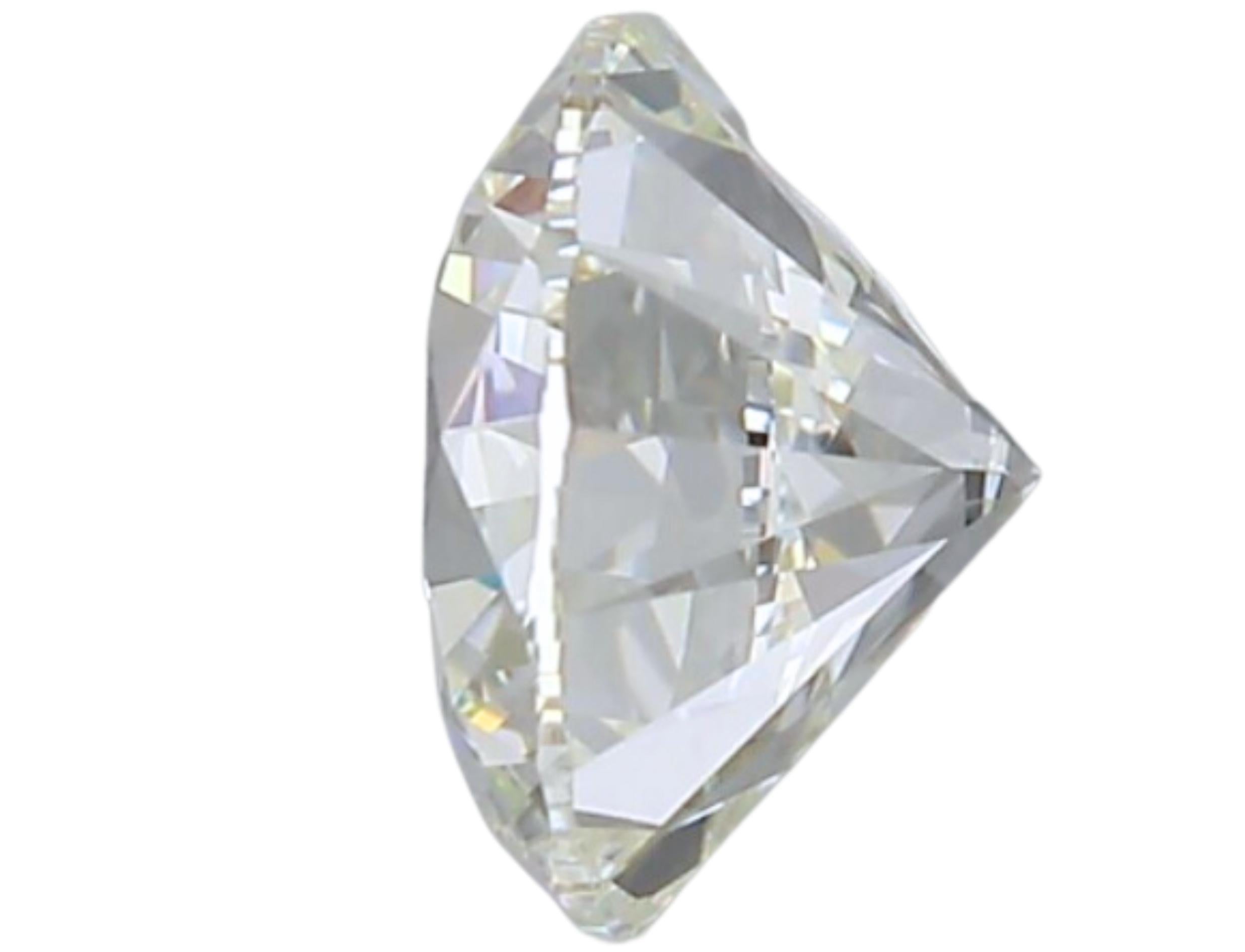 Women's Sparkling 0.70 carat Round Cut Brilliant Diamond For Sale
