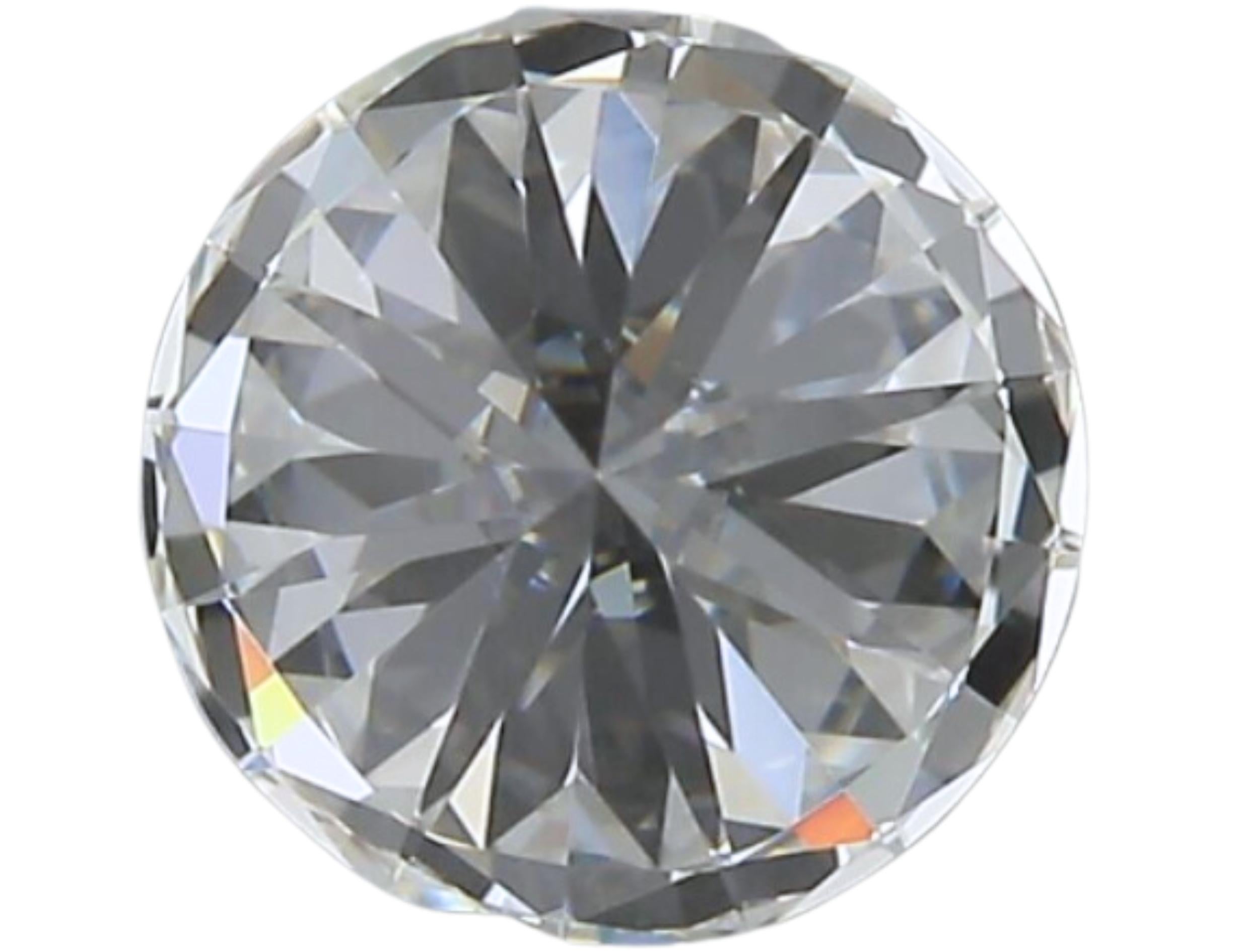 Funkelnder 0,70 Karat Brillant-Diamant im Rundschliff im Angebot 1